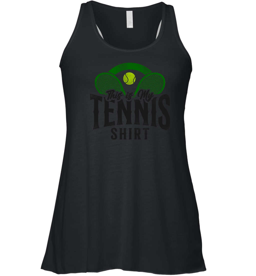 Funny Tennis Player Racket This Is Women's Flowy Tank Top