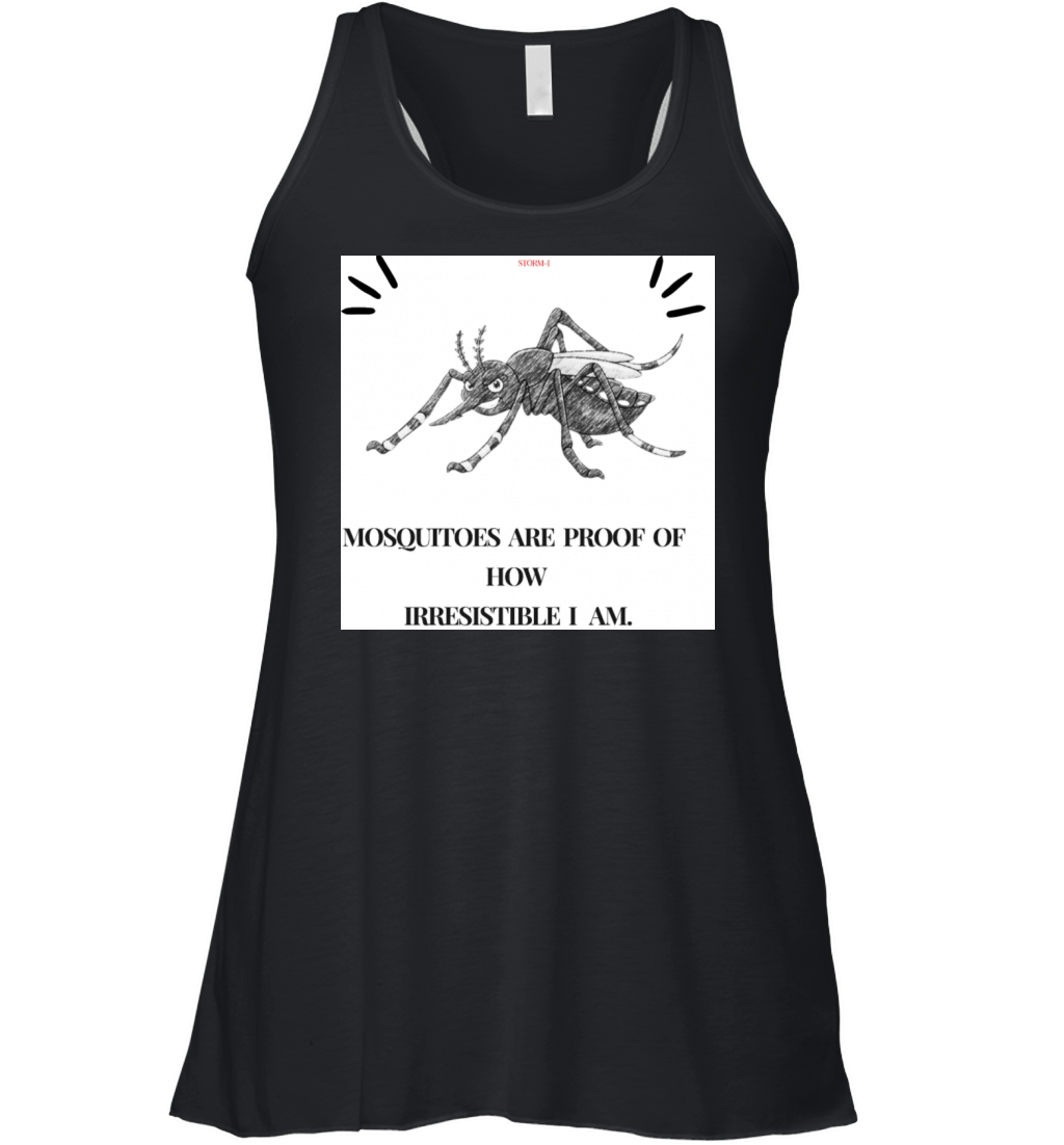 Irresistible Buzz - Funny Mosquito Quote Women's Flowy Tank Top