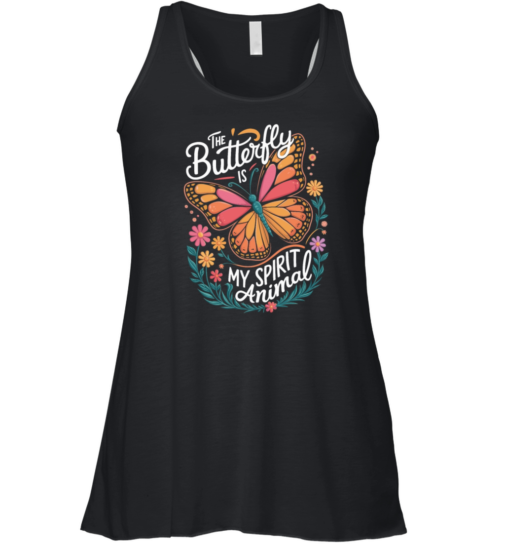 The Butterfly Is My Spirit Animal Women's Flowy Tank Top