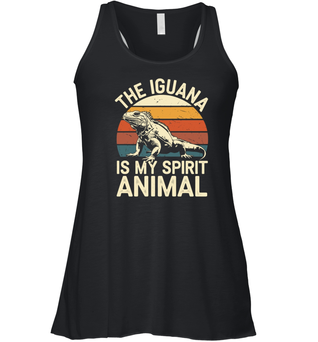 The Iguana Is My Spirit Animal Women's Flowy Tank Top