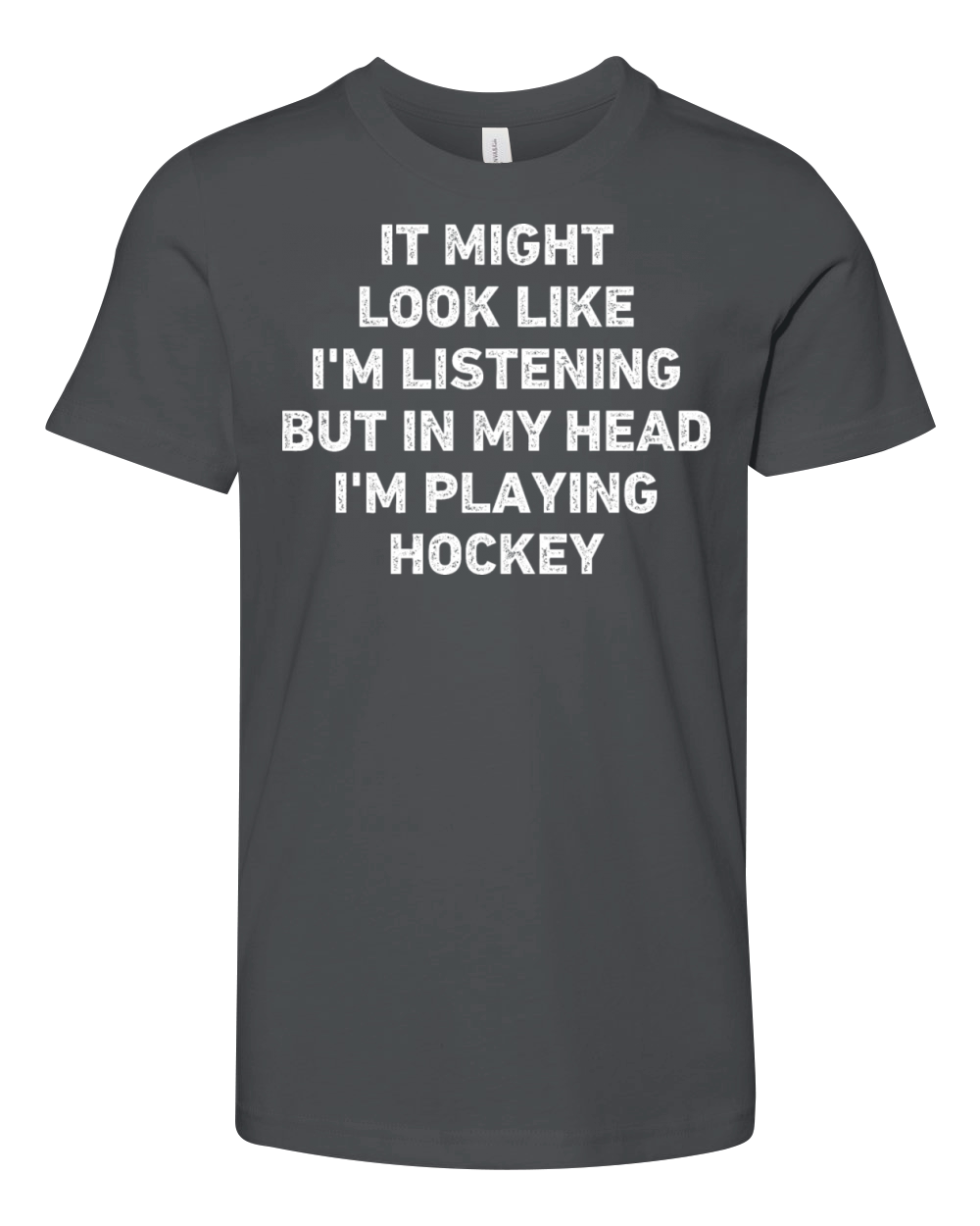 Hockey Player Funny Youth Unisex Jersey Tee