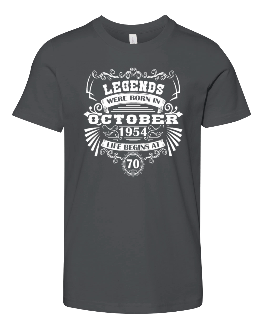 Legends born October 1954 vintage Western Youth Unisex Jersey Tee