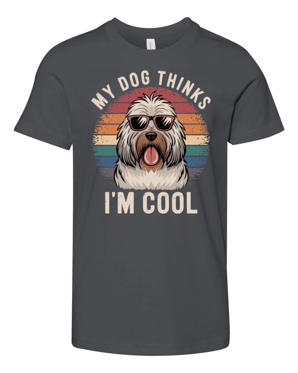 Maremma Sheepdog My Dog Thinks Im Cool Youth Unisex Jersey Tee