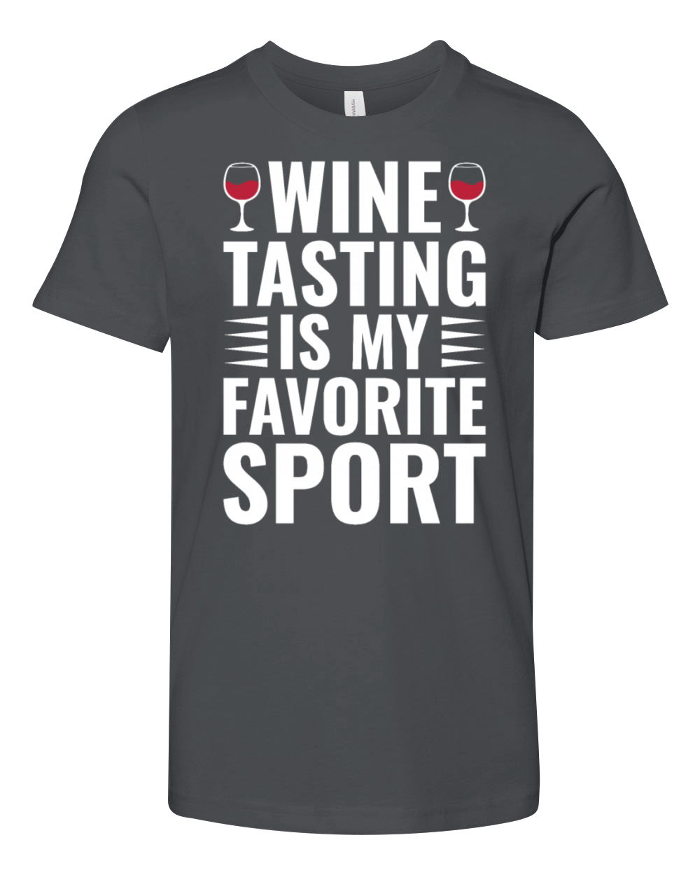 Wine Tasting Is My Favorite Sport Funny Wine Lover Youth Unisex Jersey Tee