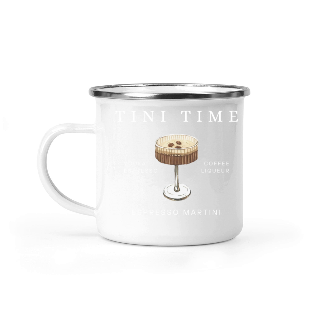 Espresso Martini Tini Time Vodka Espresso Coffee Camping Mug