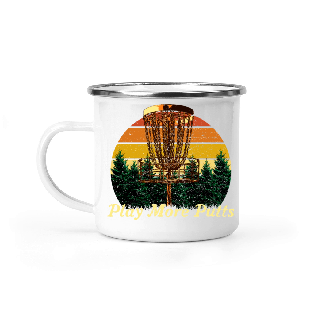 Play More Putts Disc Golf Sports Golfer Games Sayi Camping Mug