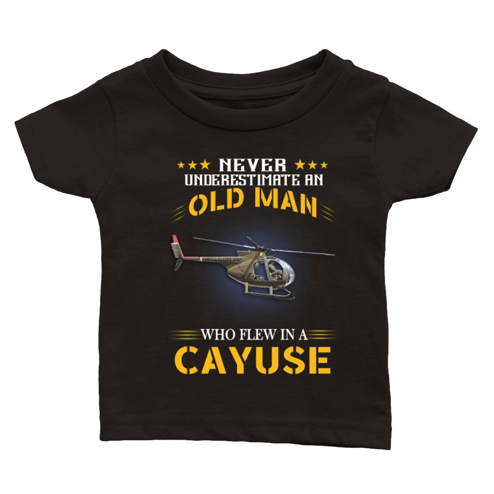 Hughes oh 6 cayuse helicopter Classic Baby Crewneck T-shirt