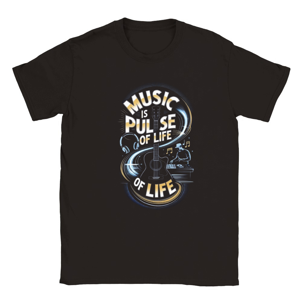 Music is the pulse of life Classic Kids Crewneck T-shirt