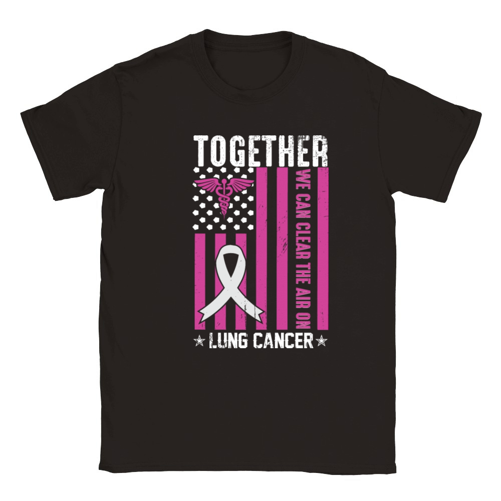 Together we fight Beast cancer t shirt design Classic Kids Crewneck T-shirt