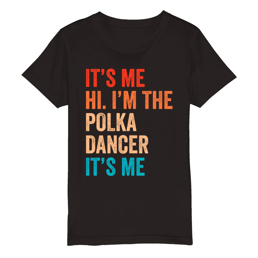 Funny Polka Dance Design for a Polka Muscian Organic Kids Crewneck T-shirt