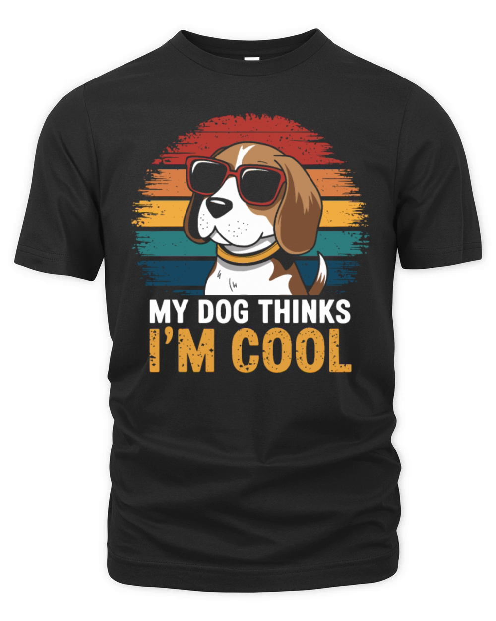 Beagle My Dog Thinks Im Cool Organic Unisex T-shirt