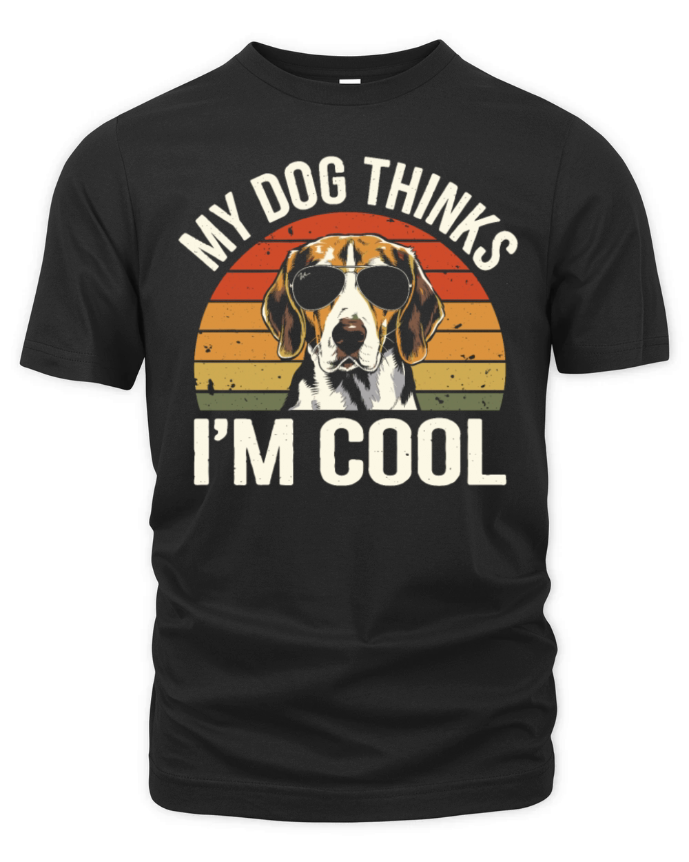 Beagle My Dog Thinks Im Cool Organic Unisex T-shirt