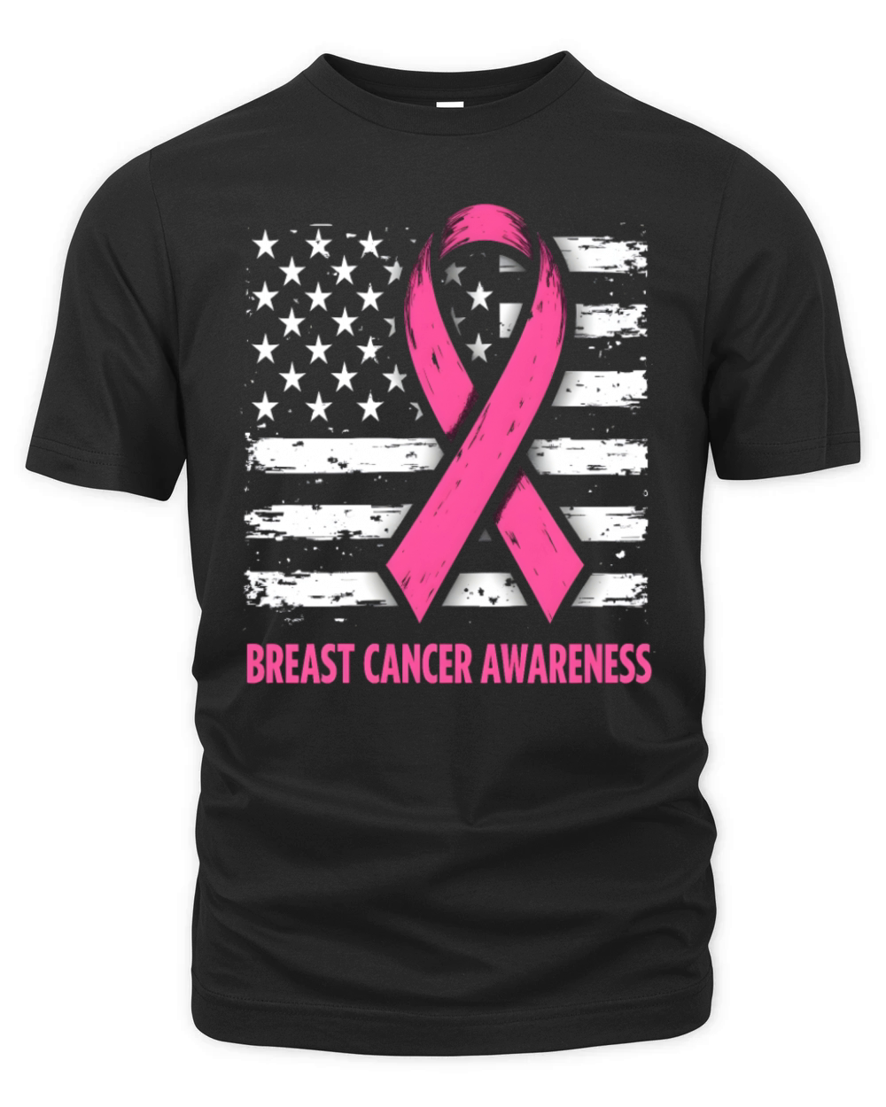 Breast Cancer Pink Awareness Design Organic Unisex T-shirt