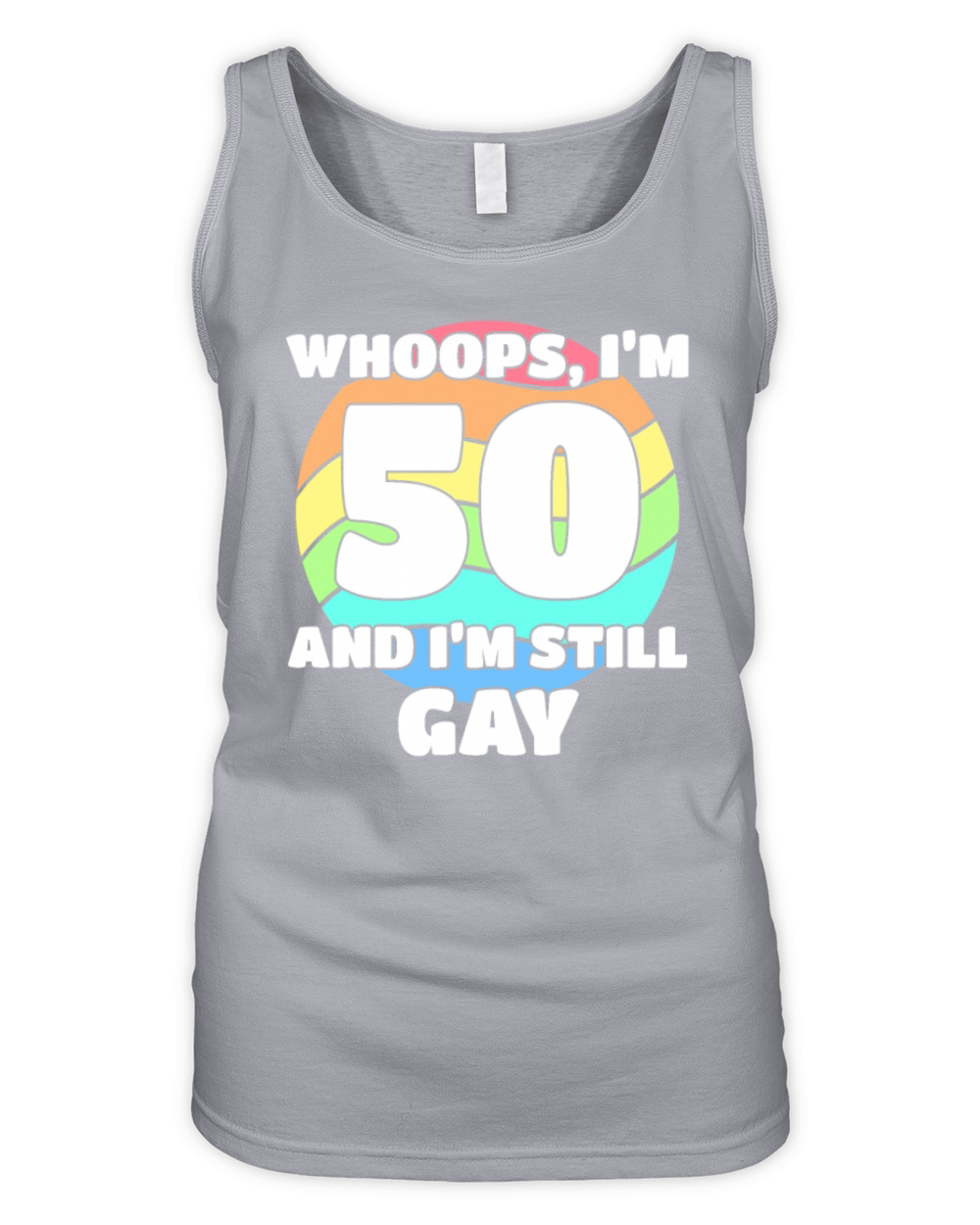Funny Gay Pride - 50th Birthday 50 BDay Lesbian Organic Women's Tank Top