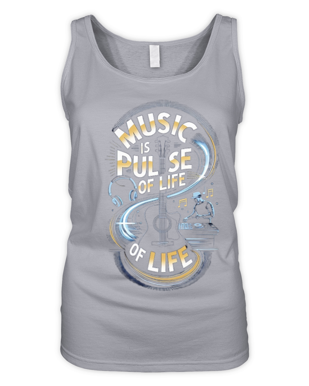 Music is the pulse of life Organic Women's Tank Top