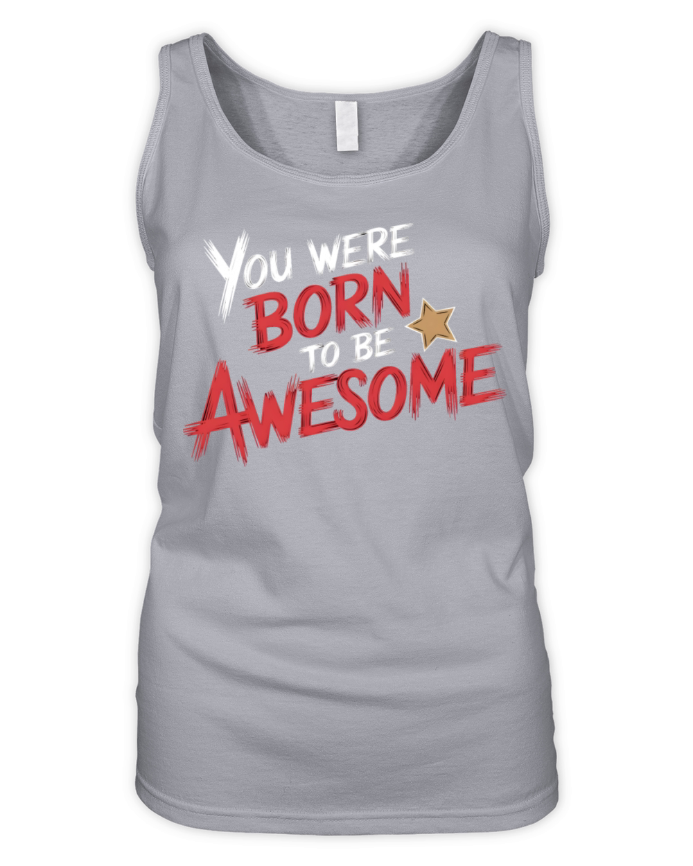 quotes you were born to be awesome Organic Women's Tank Top
