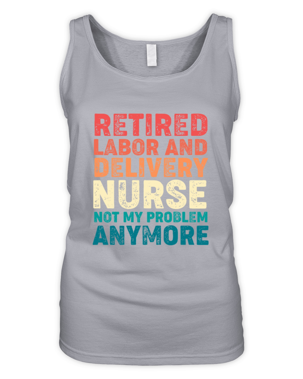 Retro Vintage Retired Labor And Delivery Nurse Organic Women's Tank Top