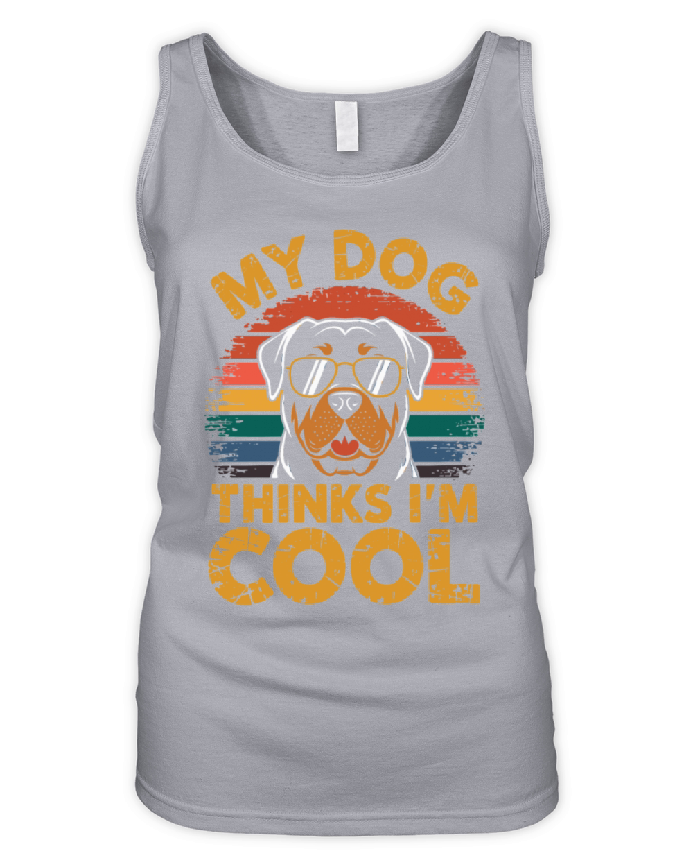 Rottweiler My Dog Thinks Im Cool Organic Women's Tank Top