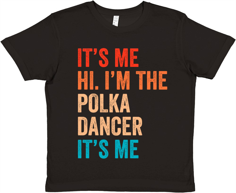 Funny Polka Dance Design for a Polka Muscian Premium Kids Crewneck T-shirt