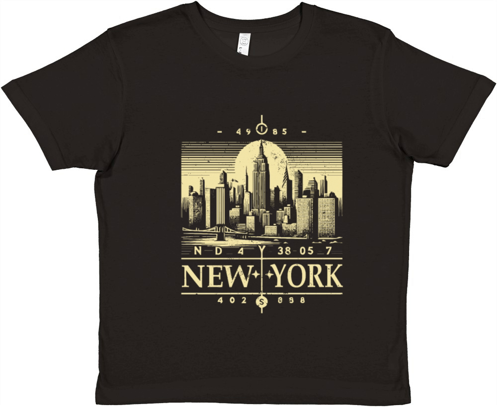Retro New York City Vintage NY Graphic Tee Premium Kids Crewneck T-shirt