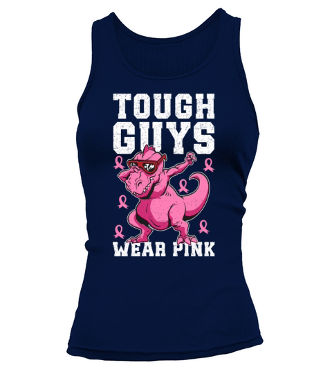 Tough Guys Wear Pink Breast Cancer Tank top Woman