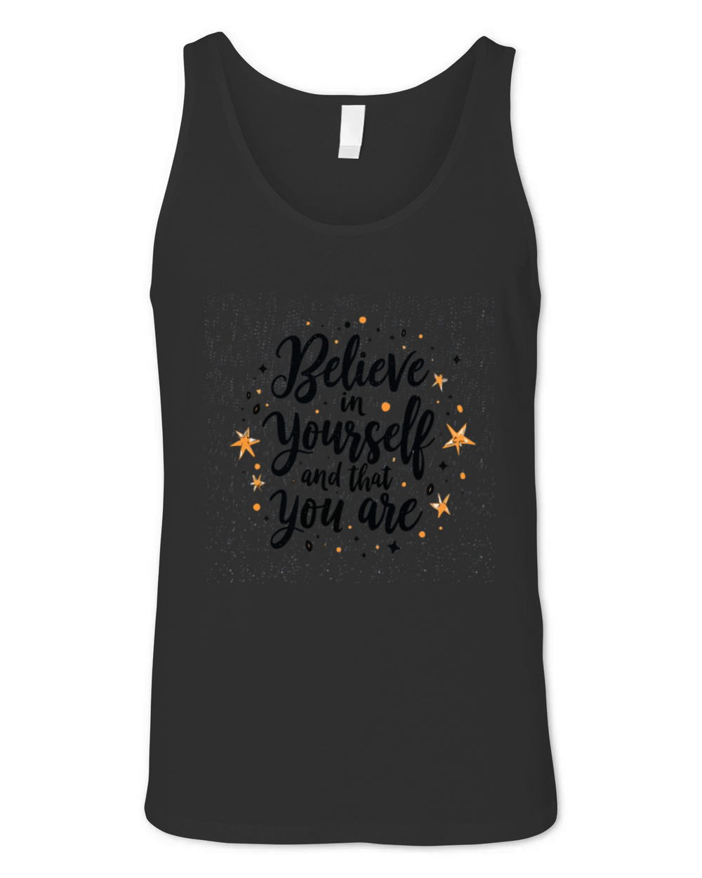 Believe in Yourself Motivational Quote Design Unisex Jersey Tank