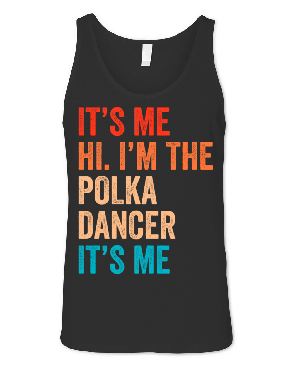 Funny Polka Dance Design for a Polka Muscian Unisex Jersey Tank
