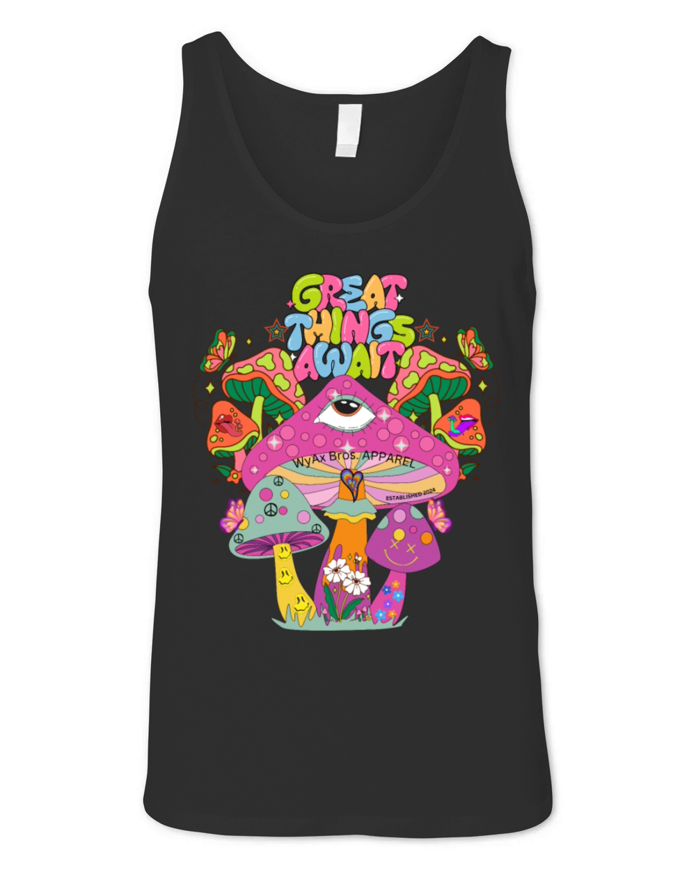 great things await Unisex Jersey Tank