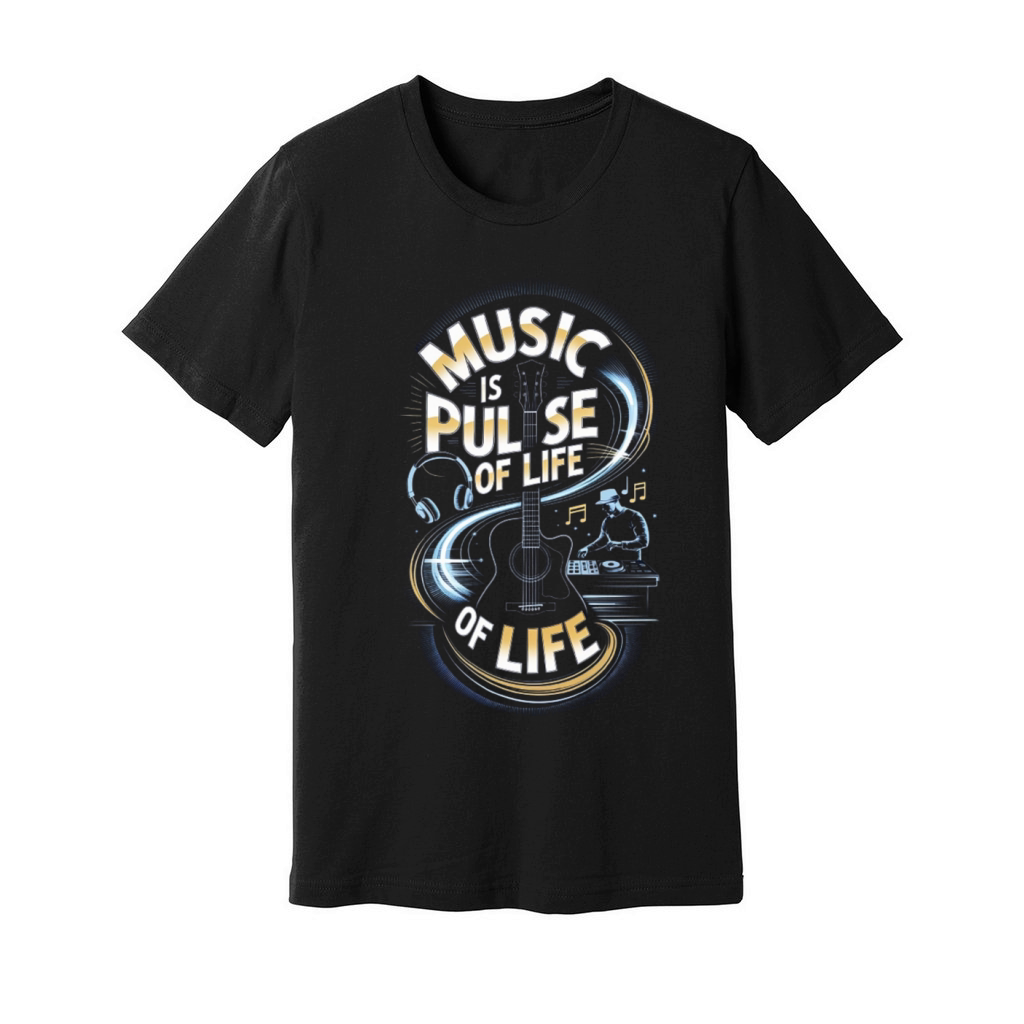 Music is the pulse of life Unisex Jersey Tee
