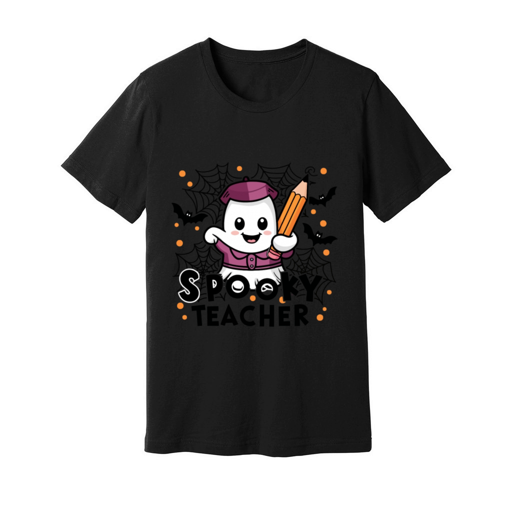 spooky teacher Unisex Jersey Tee