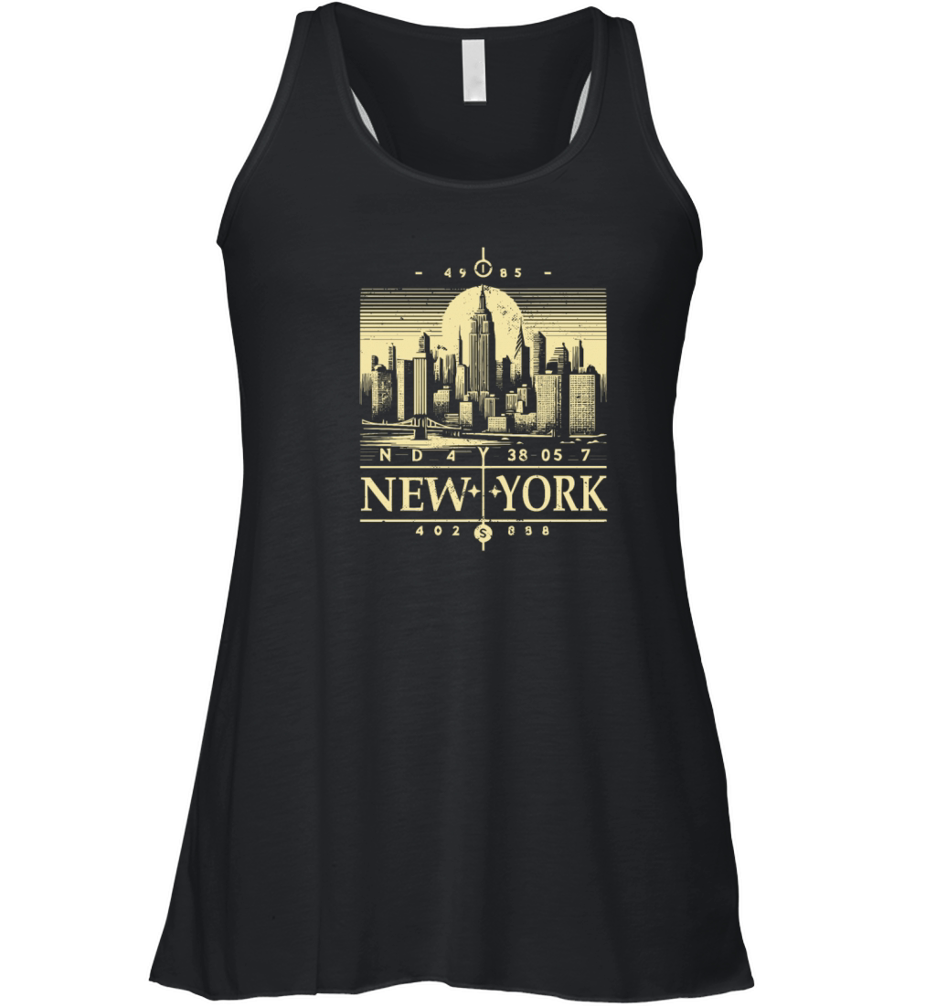 Retro New York City Vintage NY Graphic Tee Women's Flowy Tank Top