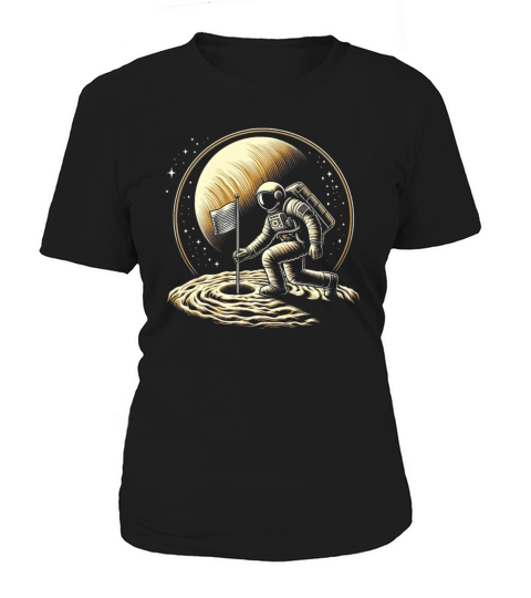 Retro Astronaut on Planet Space Adventure 3 Women's T-Shirt