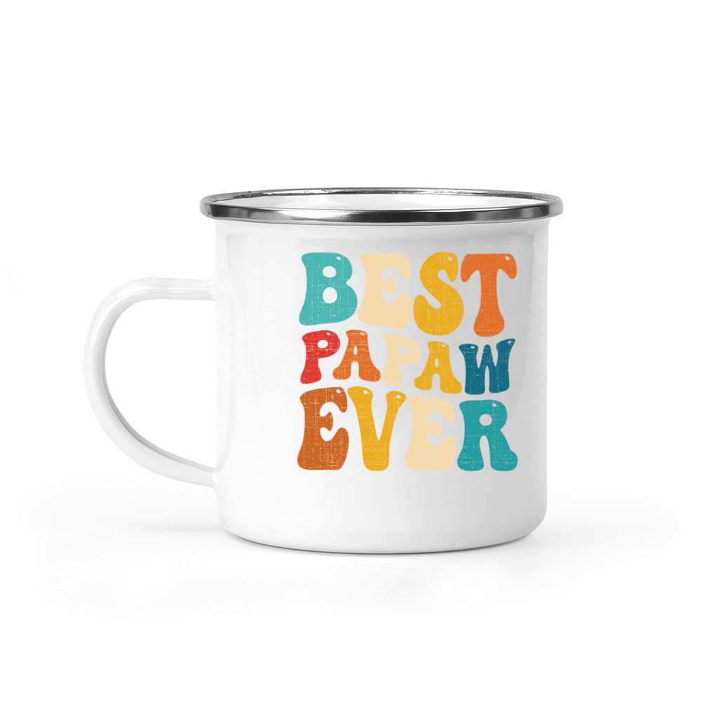 Best Papaw Ever Retro Vintage Grandpa Fathers Day Camping Mug