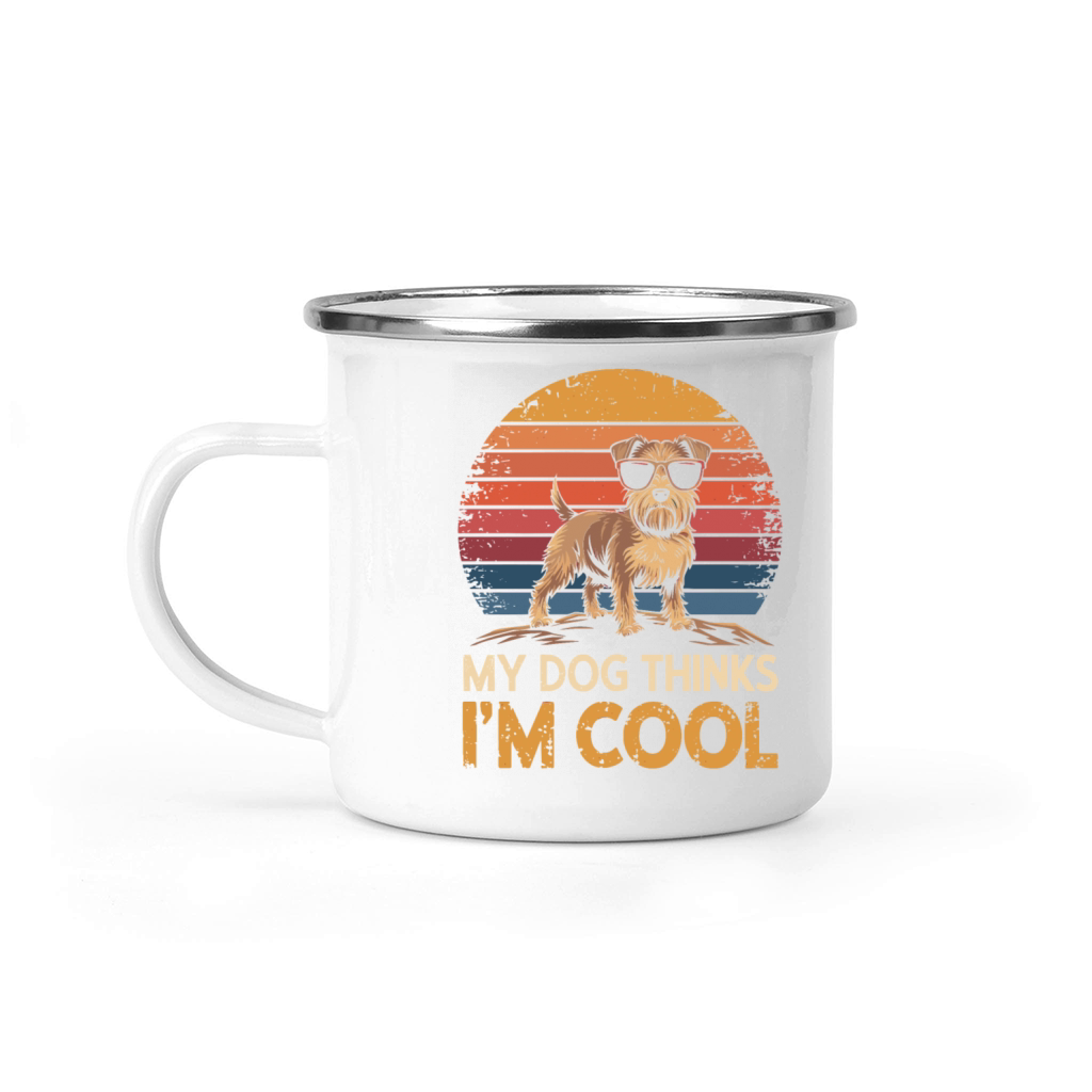 Yorkshire Terrier My Dog Thinks Im Cool Yorkie Camping Mug
