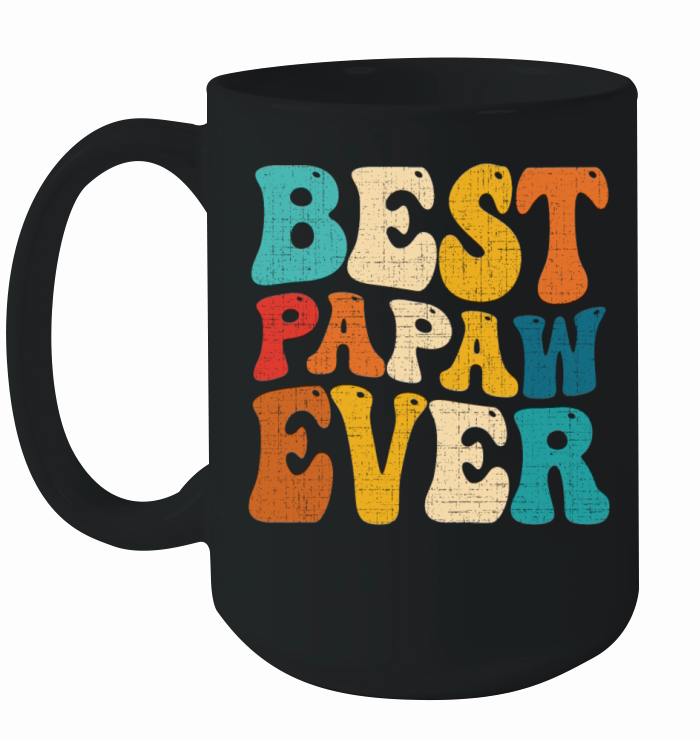 Best Papaw Ever Retro Vintage Grandpa Fathers Day Ceramic Mug