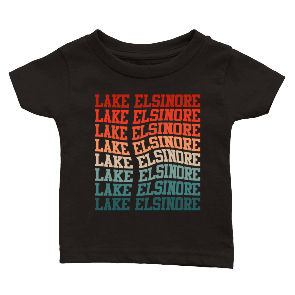 LAKE ELSINORE CALIFORNIA USA Golden State Lakes Classic Baby Crewneck T-shirt