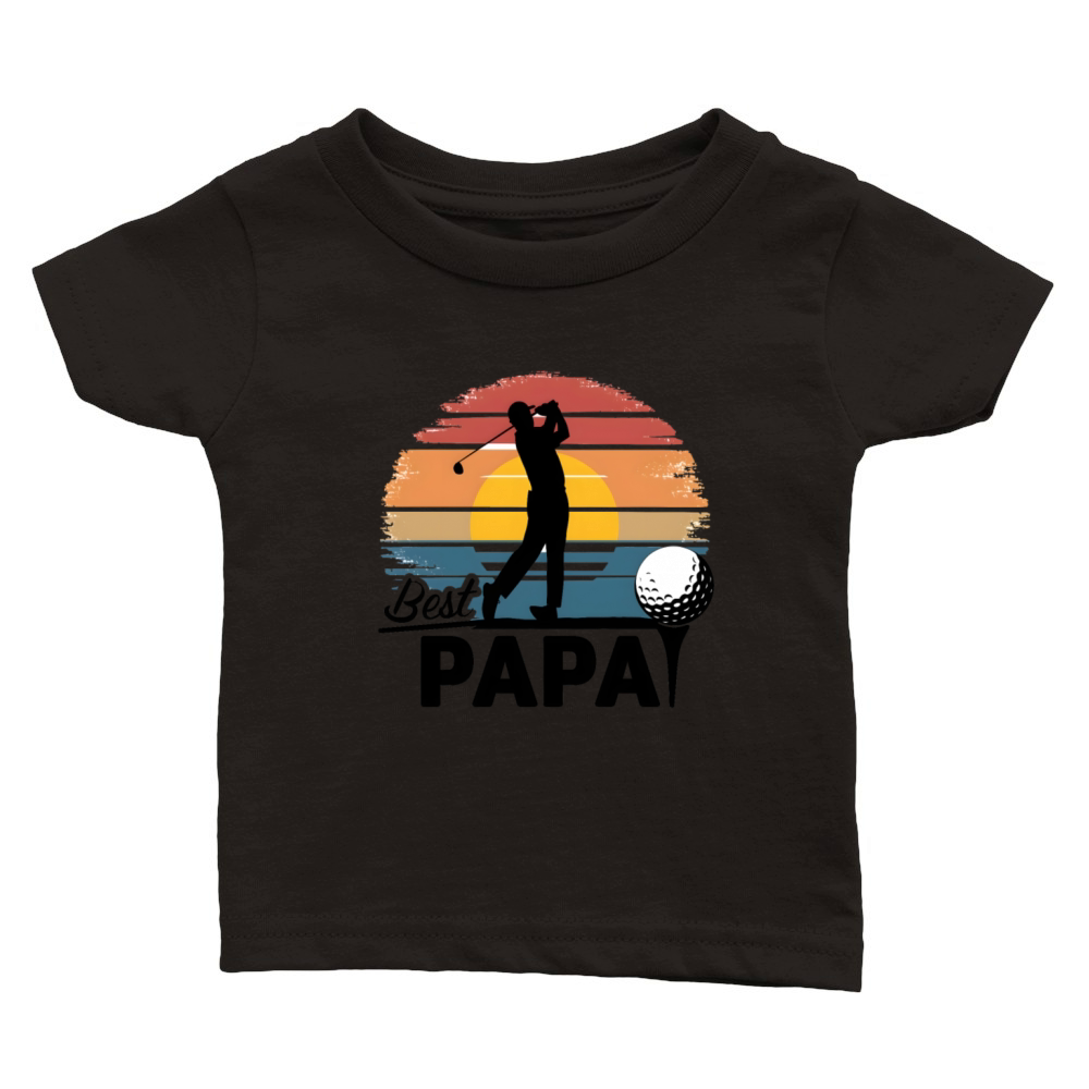 quotes best papa Classic Baby Crewneck T-shirt