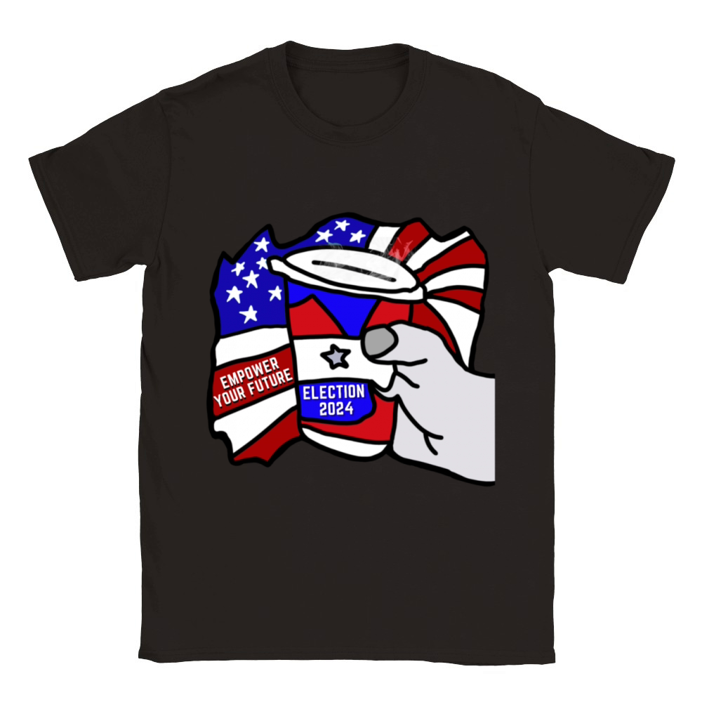 Brewing Change Empower Your Future in Election2024 Classic Kids Crewneck T-shirt