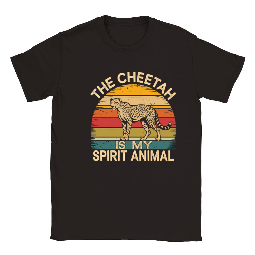The Cheetah Is My Spirit Animal Classic Kids Crewneck T-shirt