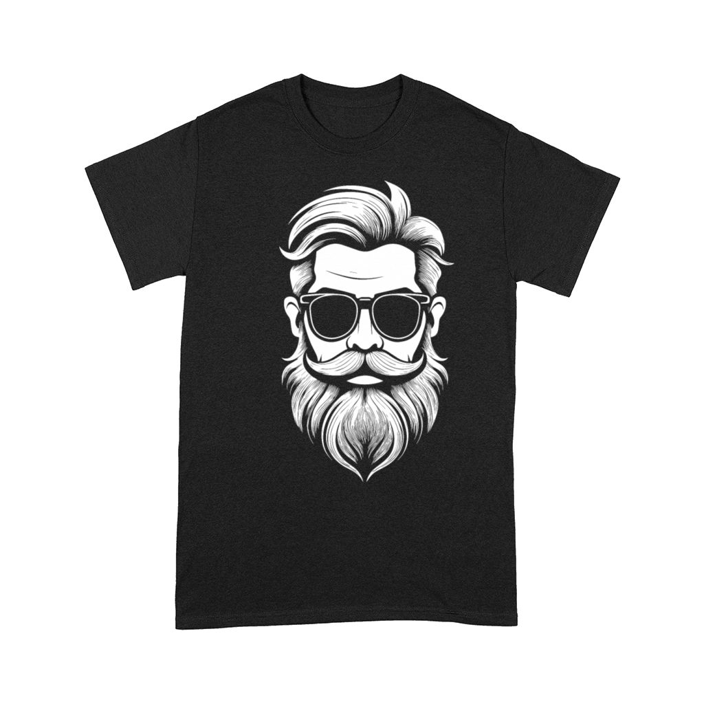a Bearded and mustachioed mans face Comfort T-shirt