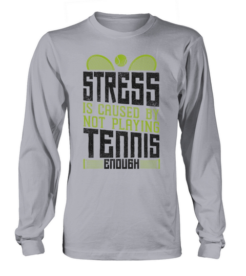 Funny Tennis Player Racket Stress Long sleeved Unisex