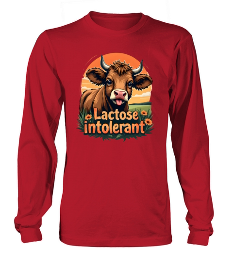 Lactose Intolerant Funny Cow Long sleeved Unisex
