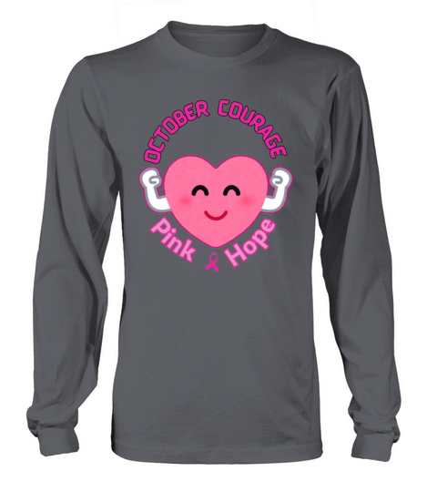 October courage pink Long sleeved Unisex