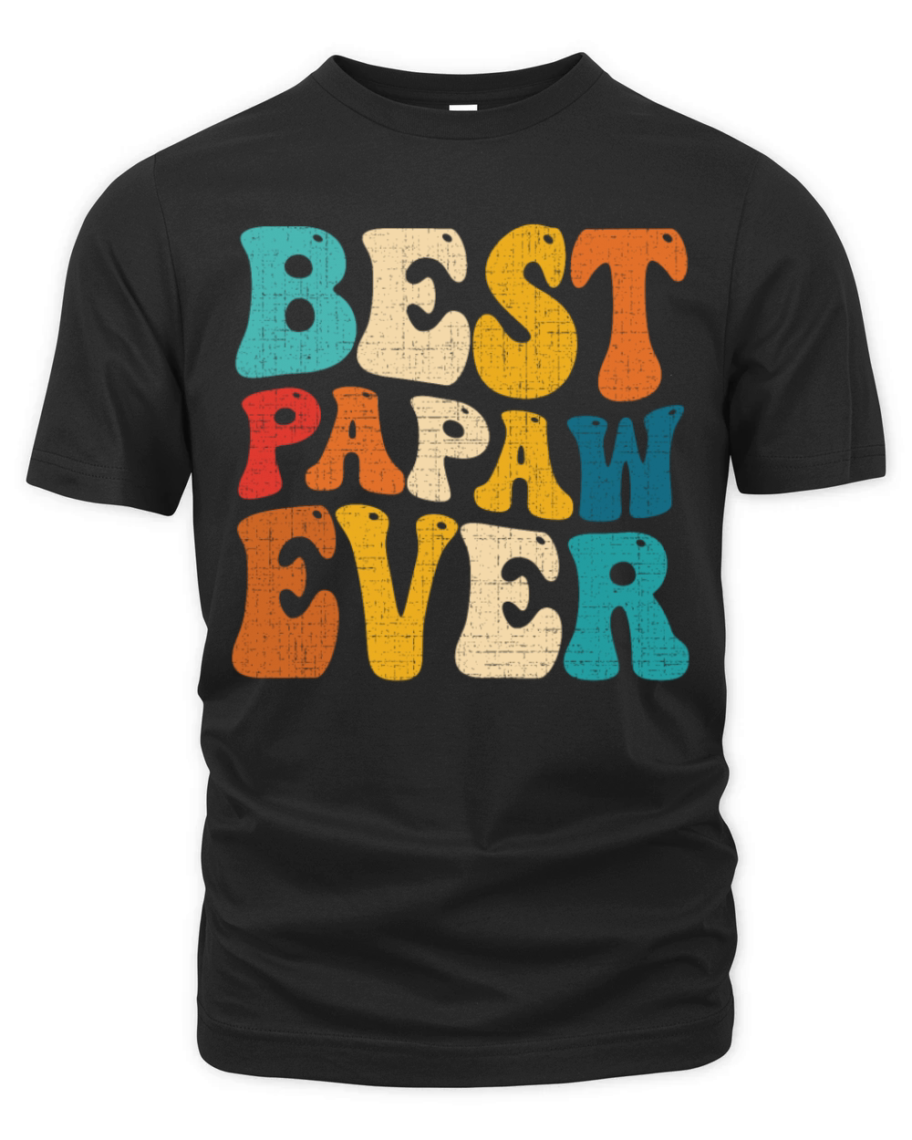 Best Papaw Ever Retro Vintage Grandpa Fathers Day Organic Unisex T-shirt