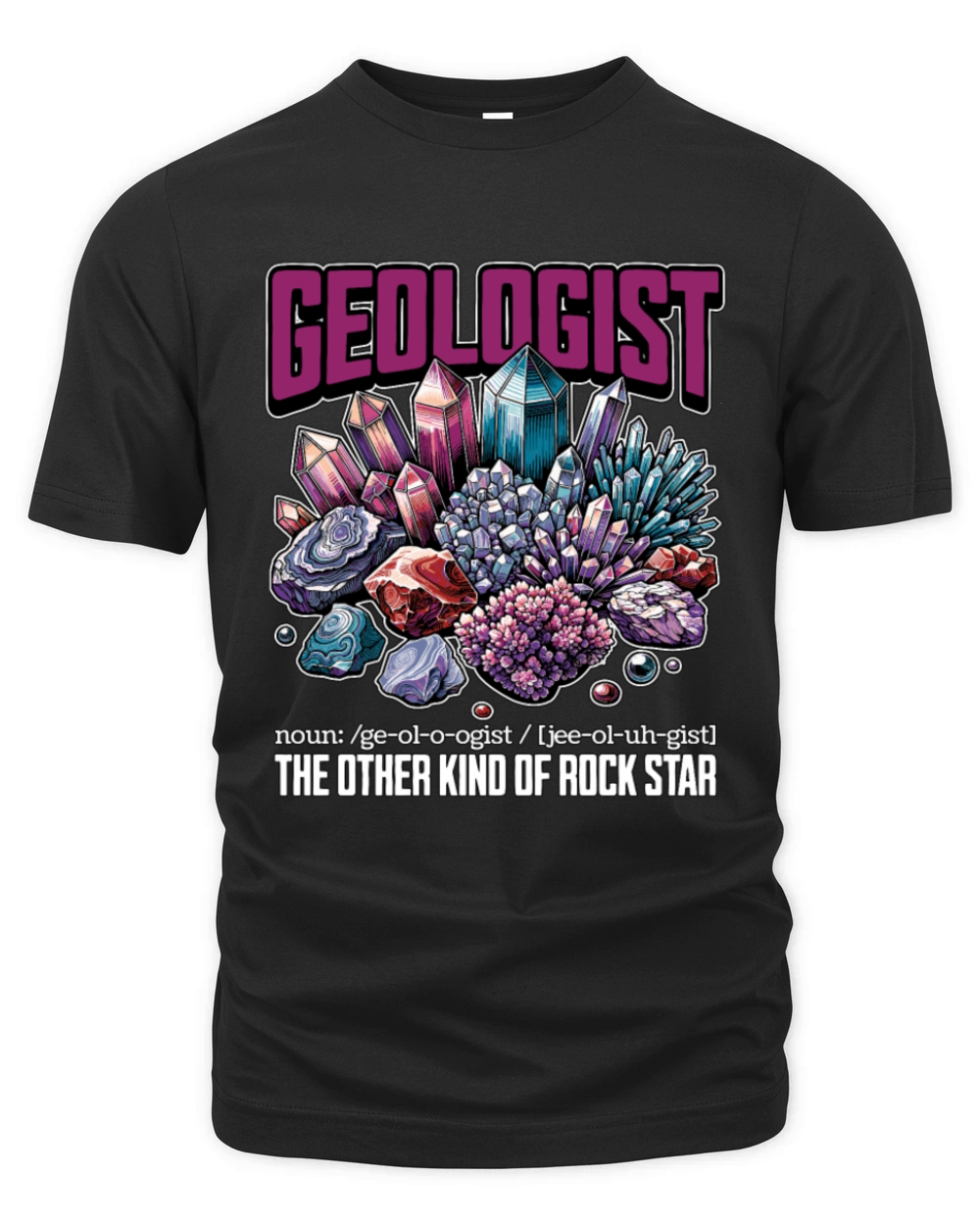 Geologist The Other Kind Of Rock Star Rockhounding Organic Unisex T-shirt