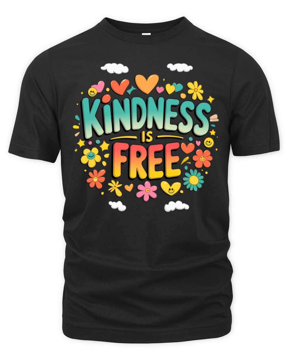 Kindness is Free Positive Quote for Everyday Inspi Organic Unisex T-shirt