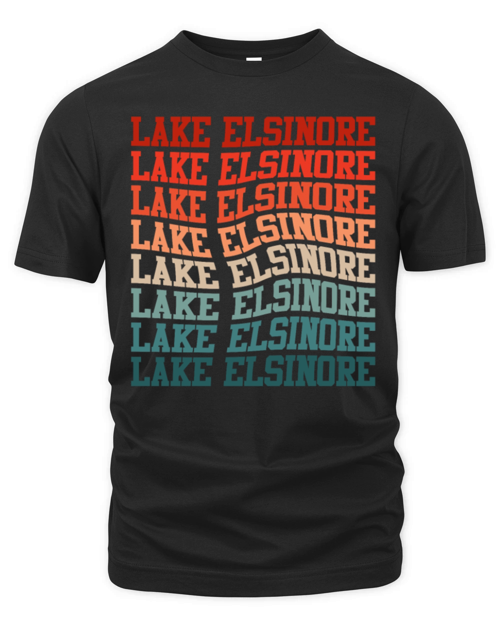 LAKE ELSINORE CALIFORNIA USA Golden State Lakes Organic Unisex T-shirt