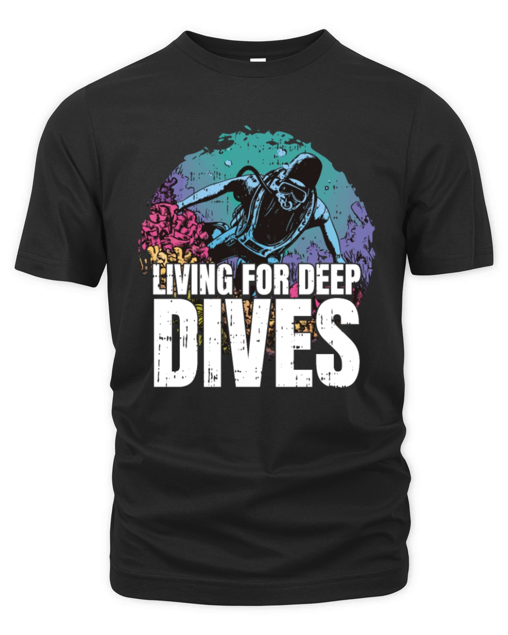 Living for Deep Dives Organic Unisex T-shirt