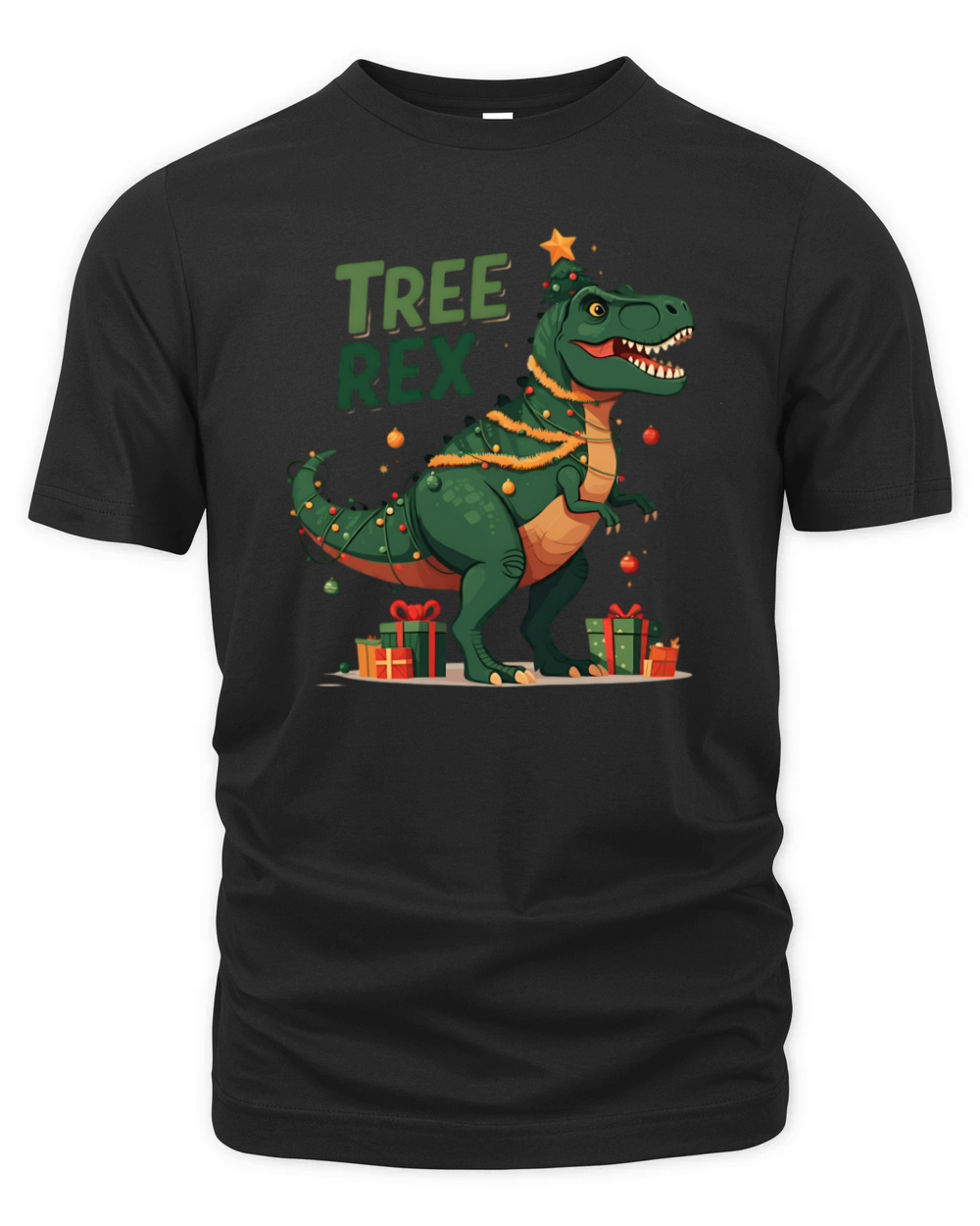 Tree Rex Christmas Organic Unisex T-shirt