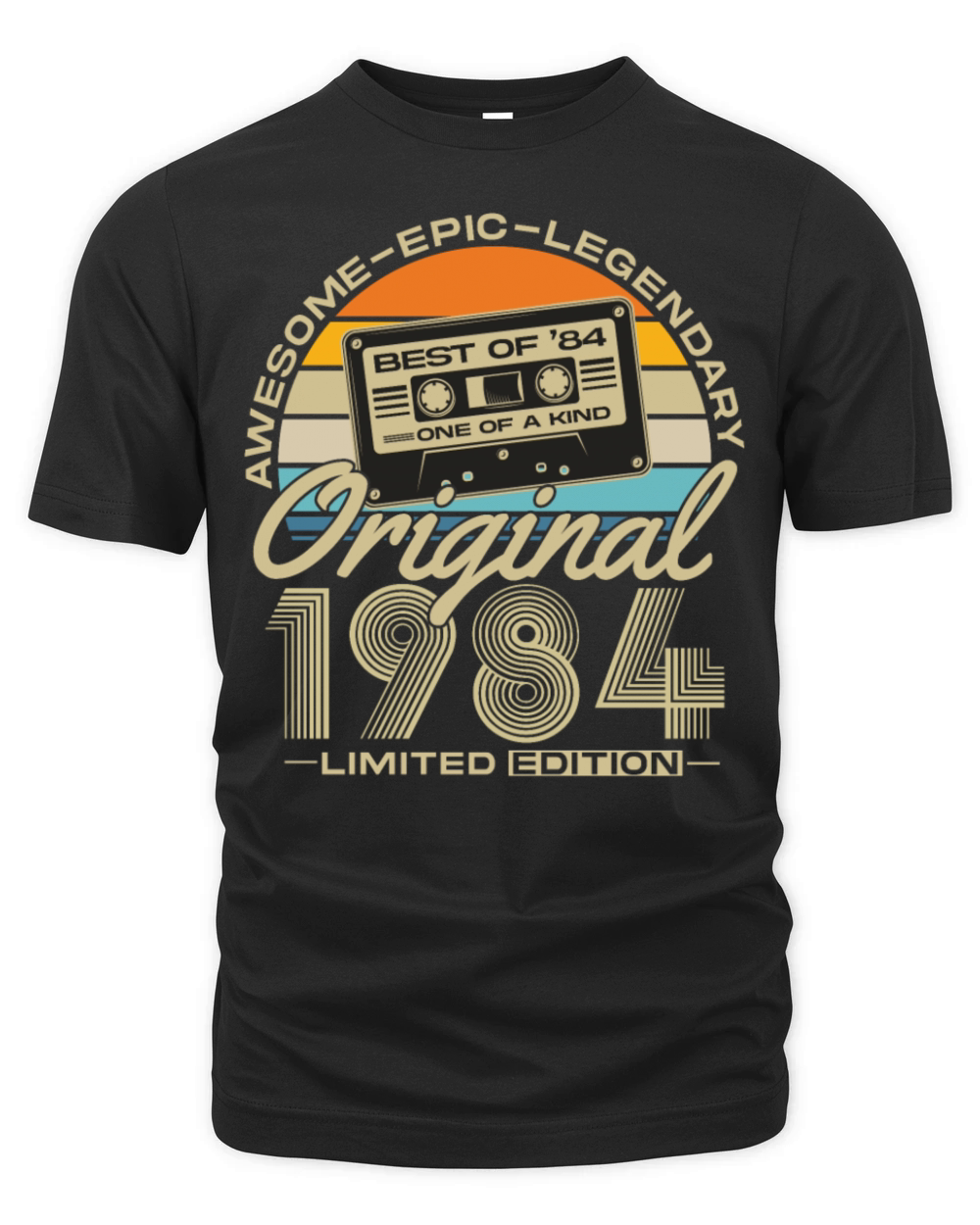 Vintage 1984 Retro 40th Birthday Organic Unisex T-shirt